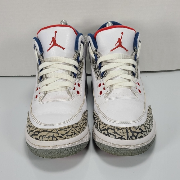 “True Blue” Air Jordan 3 Retro Sz 5.5Y 7W F2 - Picture 2 of 7